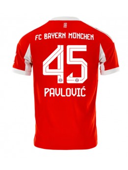 Billige Bayern Munich Aleksandar Pavlovic #45 Hjemmedrakt 2025-26 Kortermet
